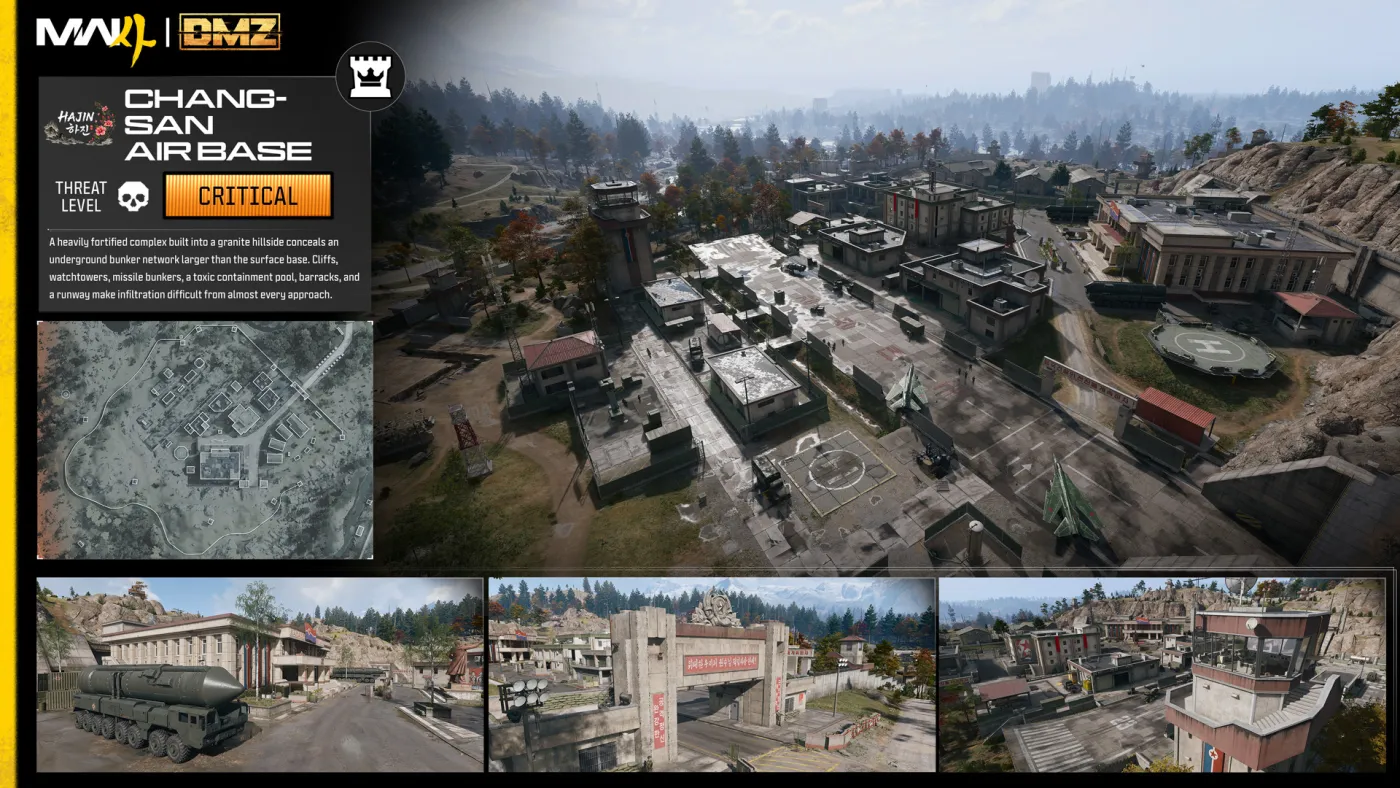 Chang-san Air Base — official screenshot from the Hajin Exclusion Zone